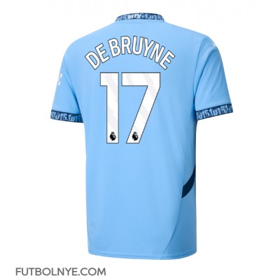 Camiseta Manchester City Kevin De Bruyne #17 Primera Equipación 2024-25 manga corta Camiseta Manchester City Kevin De Bruyne #17 Primera Equipación 2024-25 manga corta